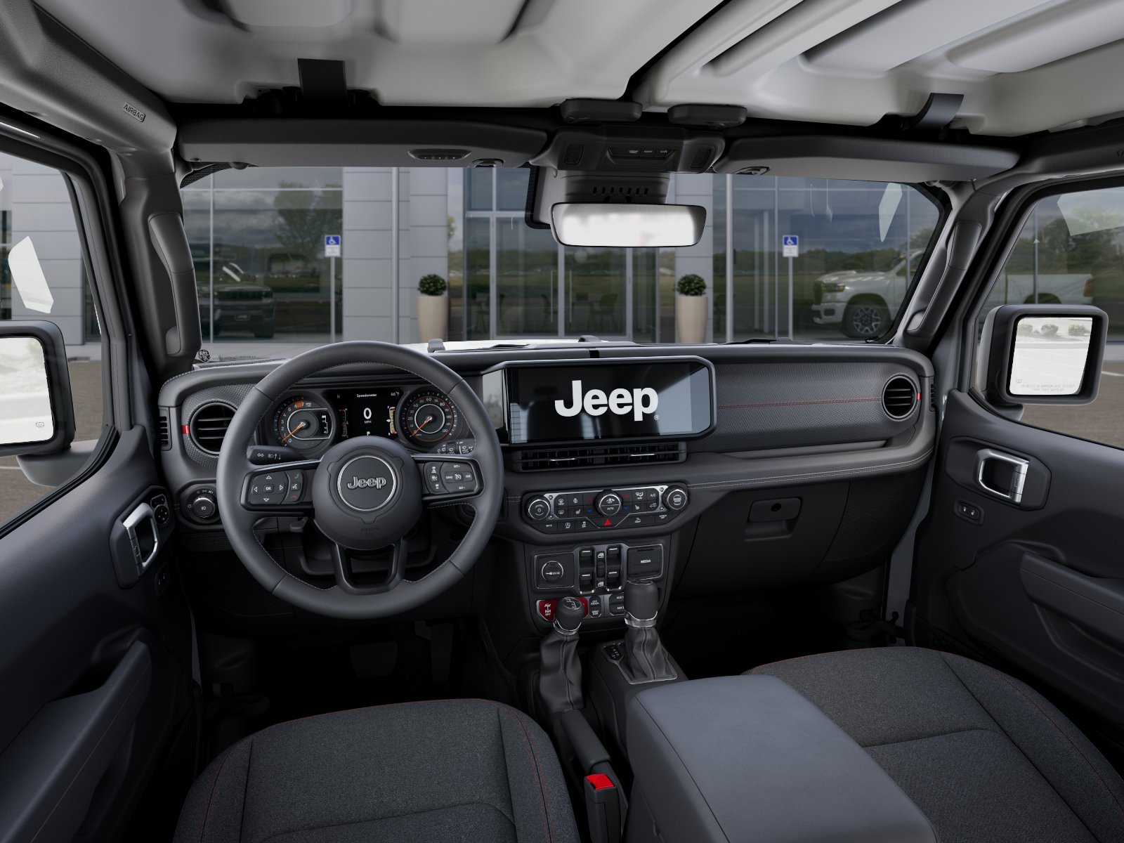New 2026 Bright White Clear-Coat Exterior Paint Jeep Rubicon image 49