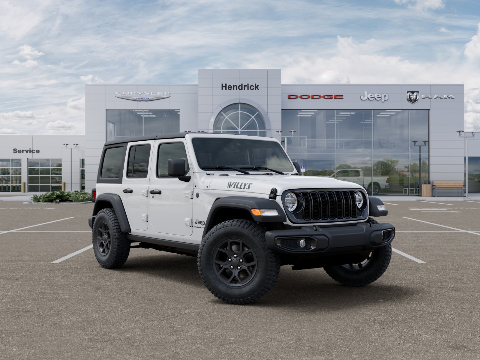 New 2026 Bright White Clear-Coat Exterior Paint Jeep Willys image 36