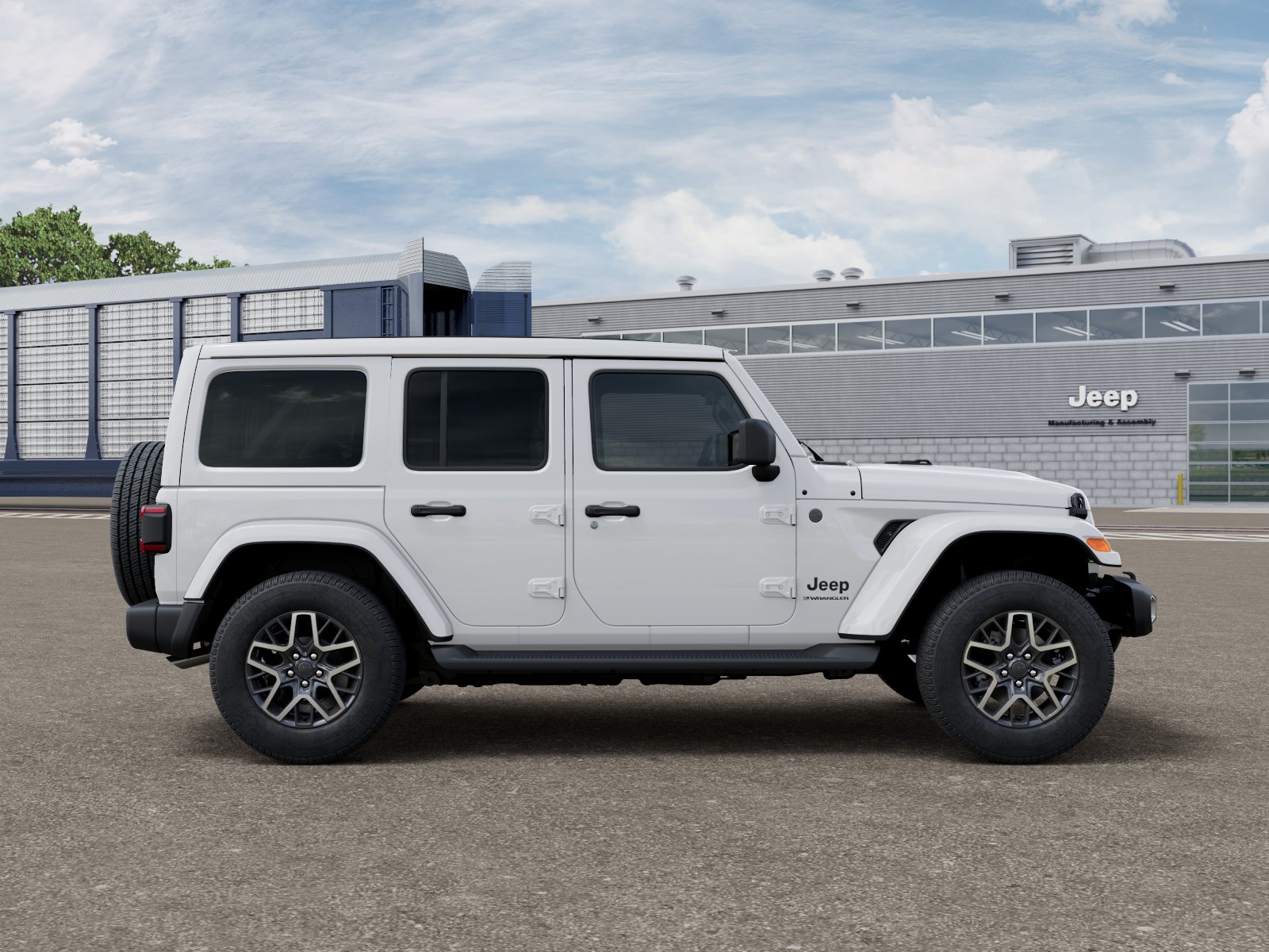 New 2026 Bright White Clear-Coat Exterior Paint Jeep Sahara image 21