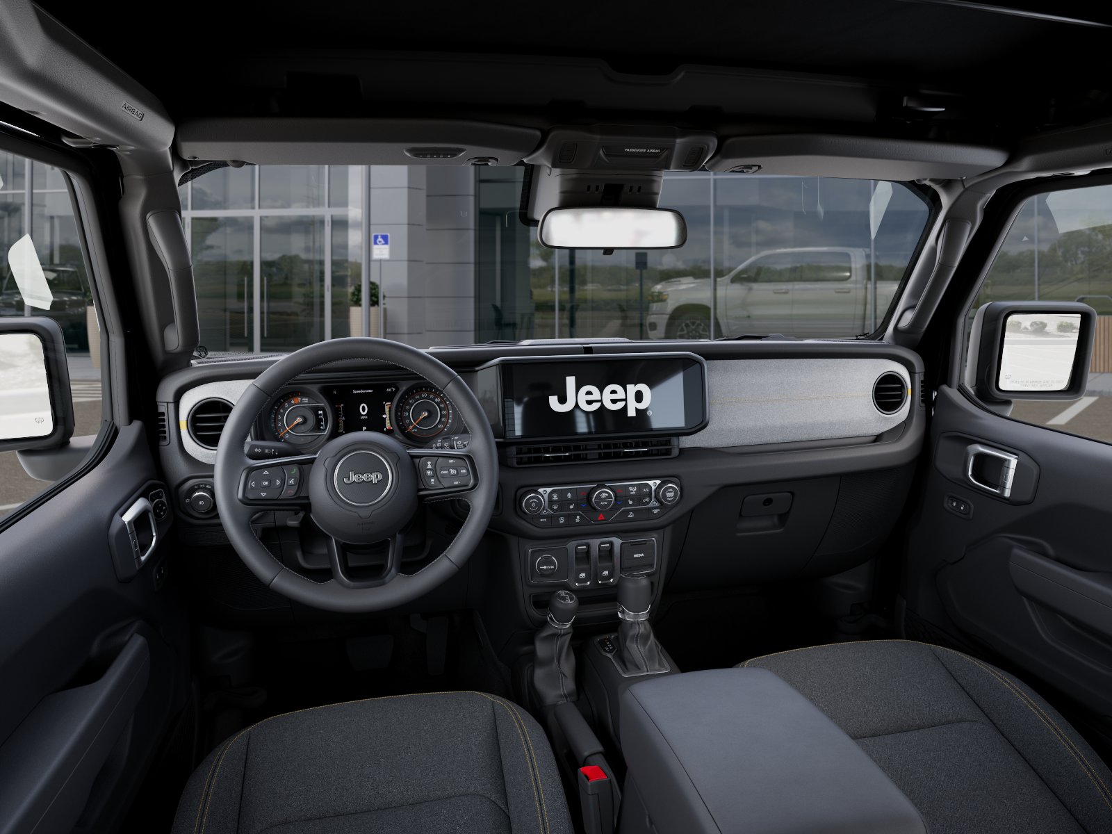 New 2026 Black Clear-Coat Exterior Paint Jeep WRANGLER 2-DOOR SPORT S image 114