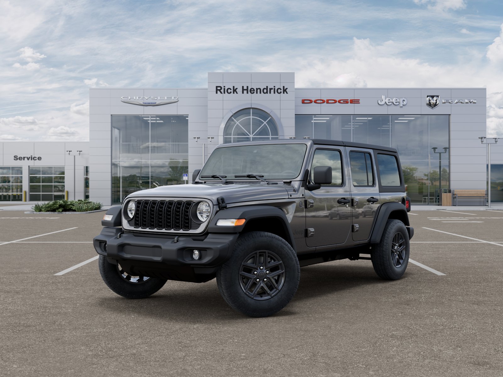 New 2026 Granite Crystal Metallic Clear-Coat Exterior Paint Jeep Sport S image 36