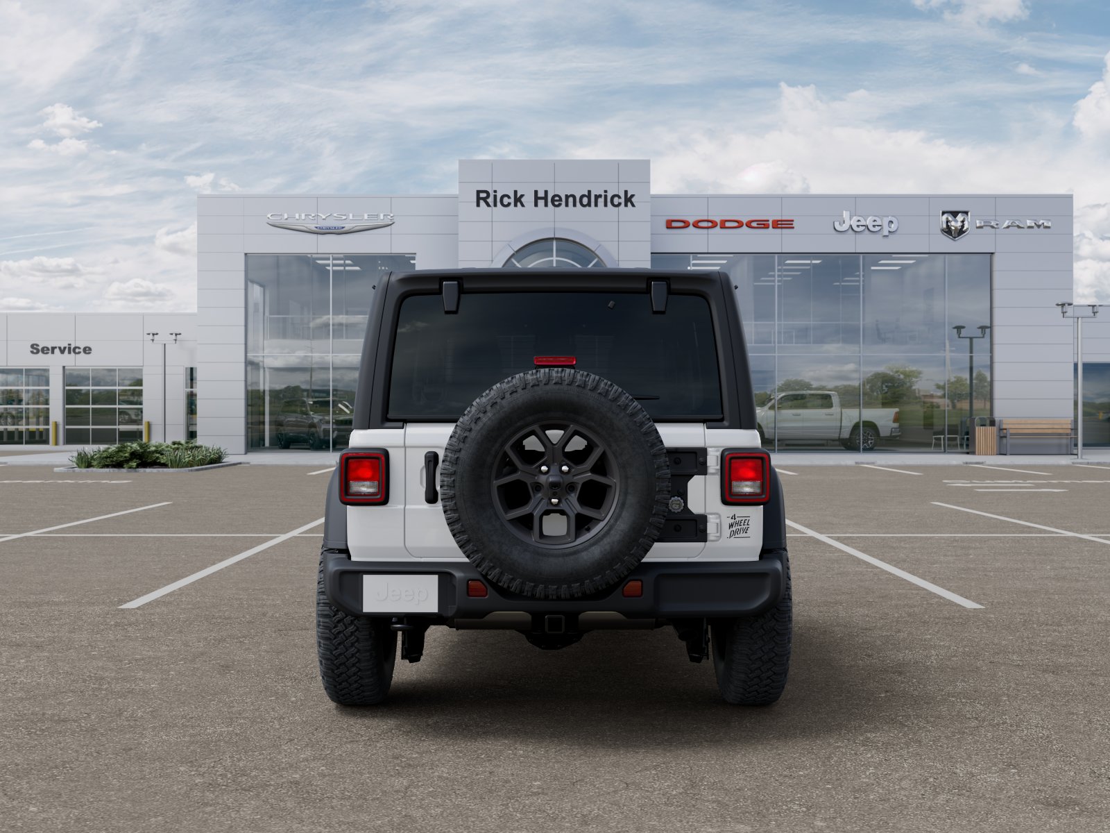 New 2026 Bright White Clear-Coat Exterior Paint Jeep Willys image 7