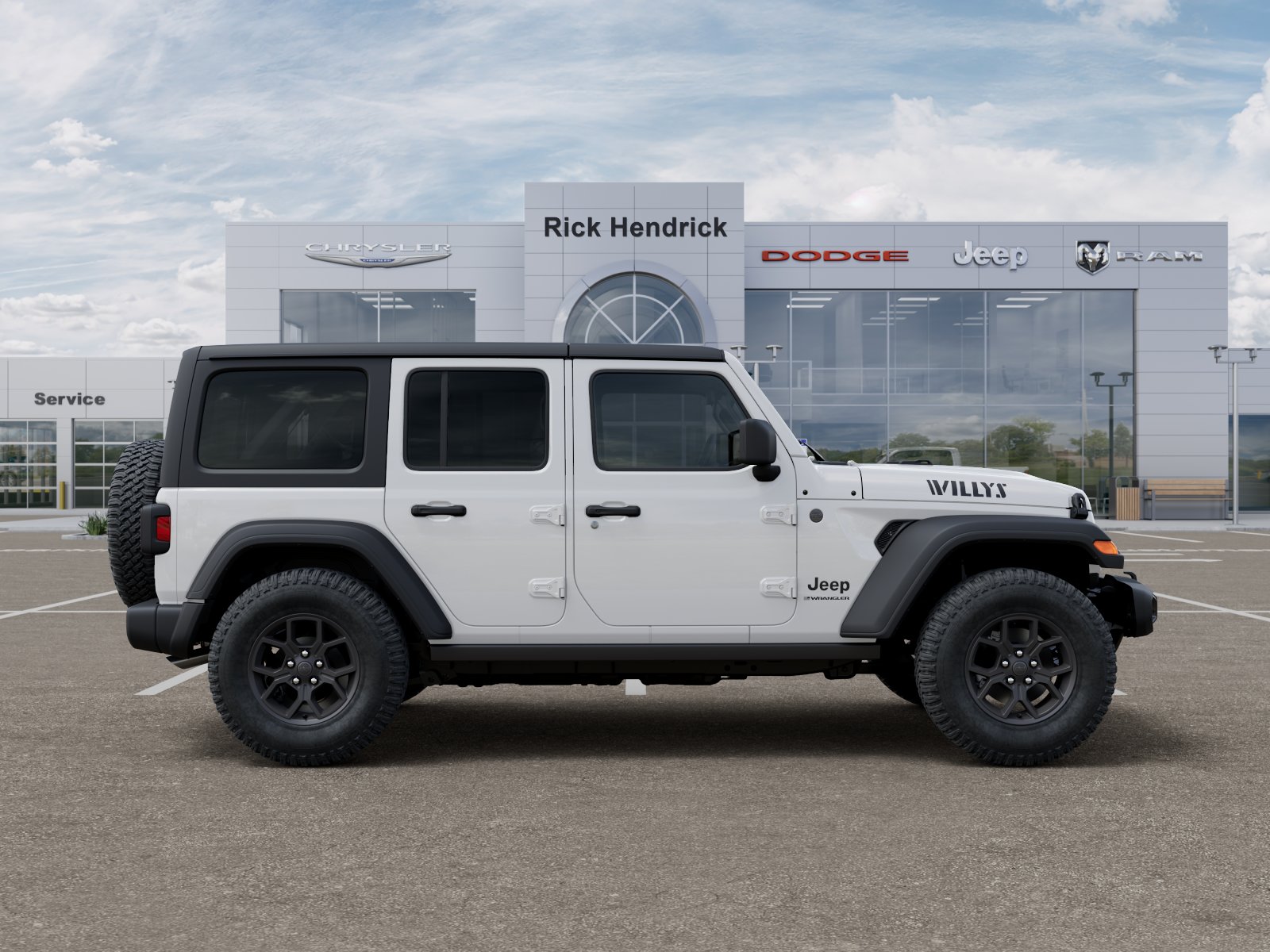New 2026 Bright White Clear-Coat Exterior Paint Jeep Willys image 21