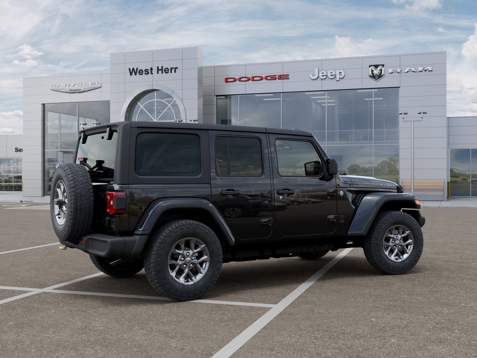 New 2026 Black Clear-Coat Exterior Paint Jeep WRANGLER 4-DOOR 85TH ANNIVERSA image 104