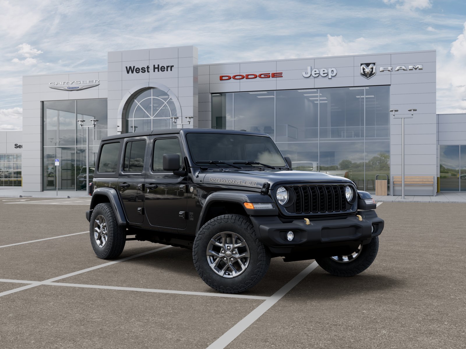 New 2026 Black Clear-Coat Exterior Paint Jeep WRANGLER 4-DOOR 85TH ANNIVERSA image 105