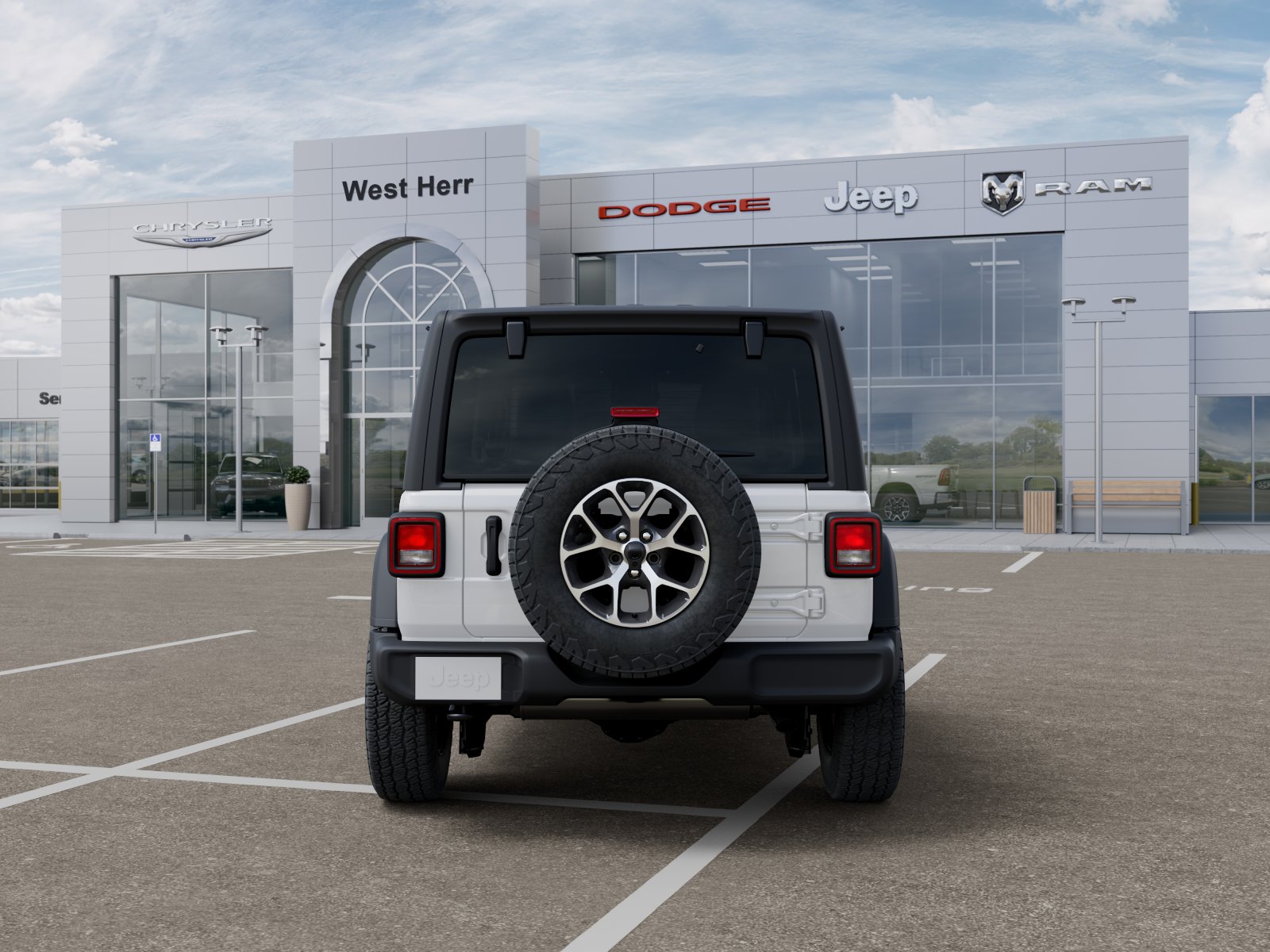 New 2026 Bright White Clear-Coat Exterior Paint Jeep Sport S image 19