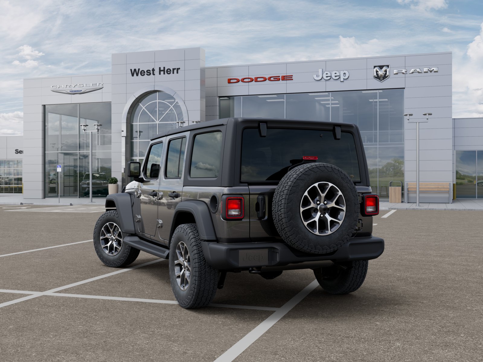 New 2026 Granite Crystal Metallic Clear-Coat Exterior Paint Jeep Sport S image 3