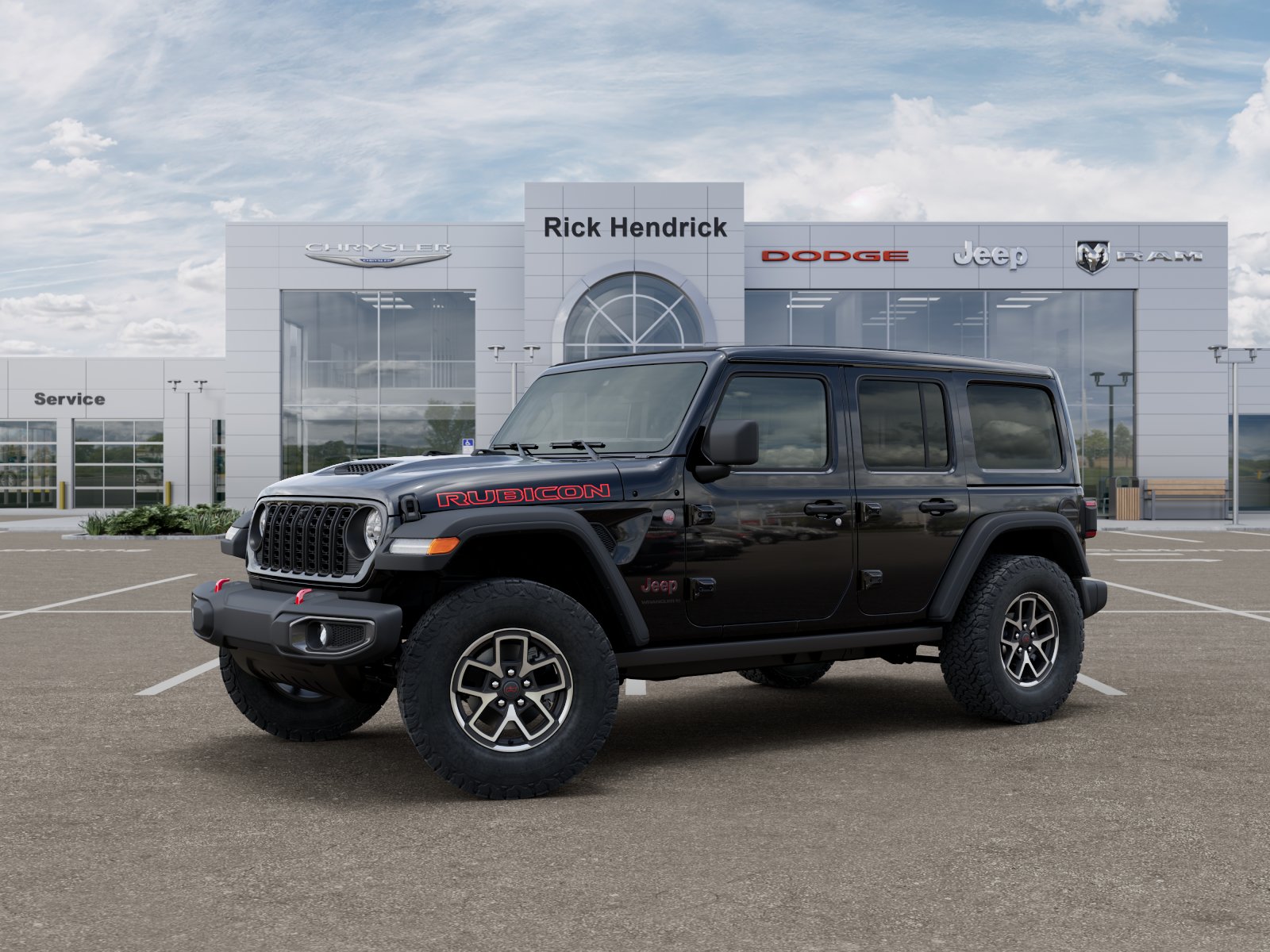 New 2026 Black Clearcoat Jeep Rubicon image 2