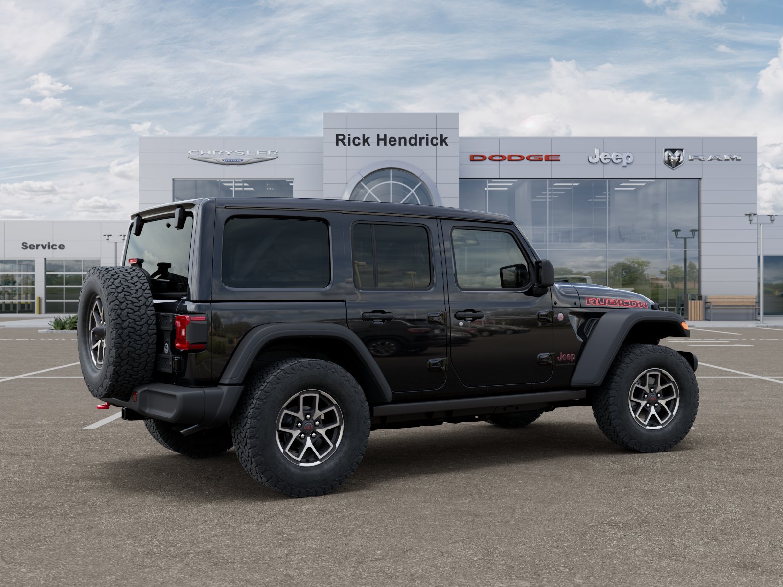 New 2026 Black Clearcoat Jeep Rubicon image 4