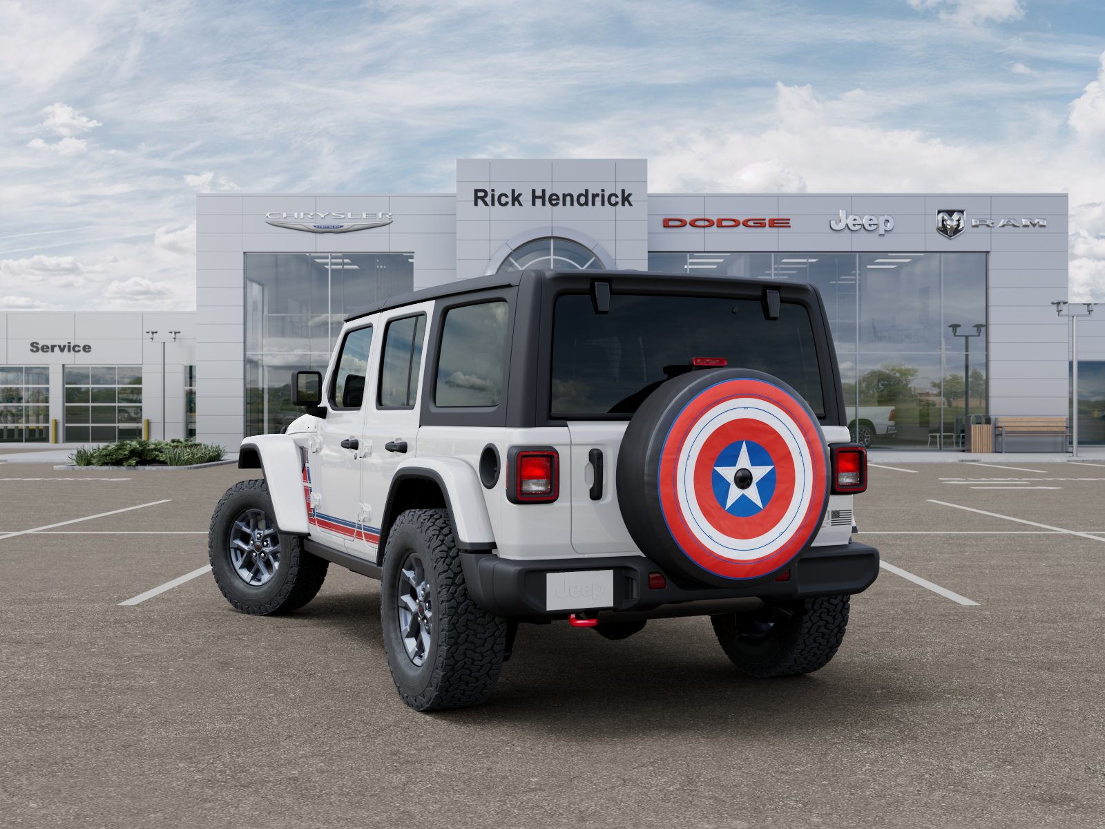 New 2026 Bright White Clearcoat Jeep America 250 image 3