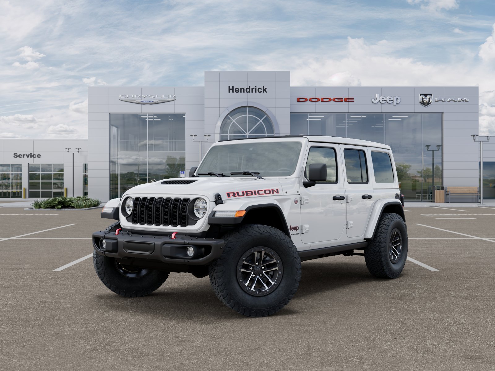 New 2026 Bright White Clear-Coat Exterior Paint Jeep Rubicon X image 39