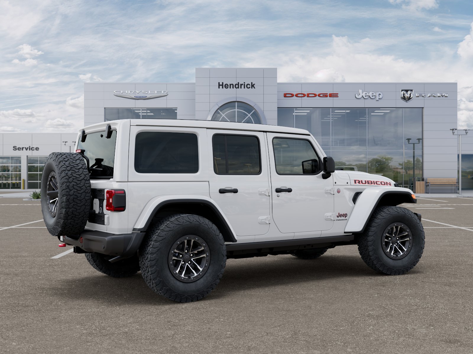 New 2026 Bright White Clear-Coat Exterior Paint Jeep Rubicon X image 42