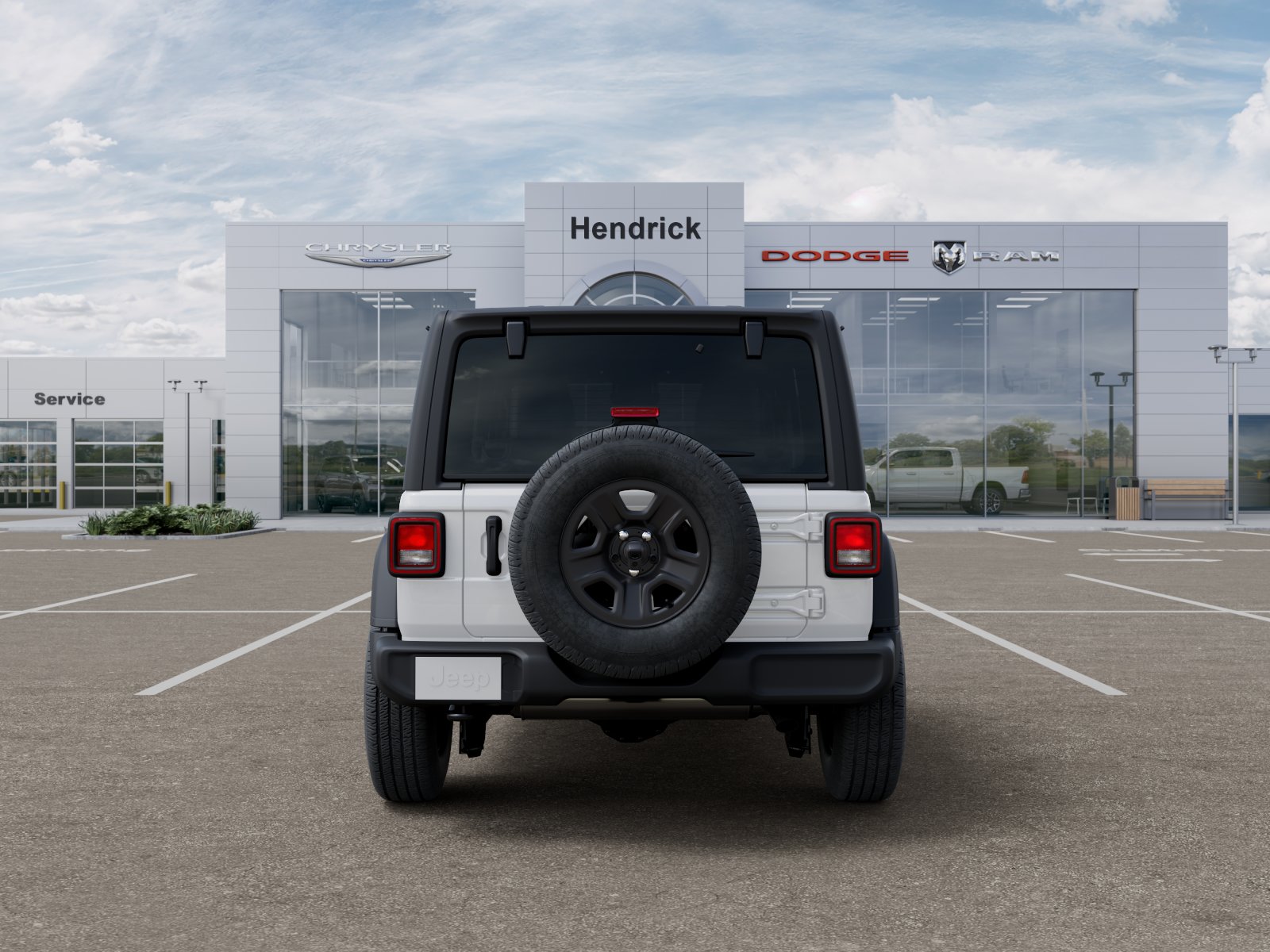 New 2026 Bright White Clear-Coat Exterior Paint Jeep Sport image 42