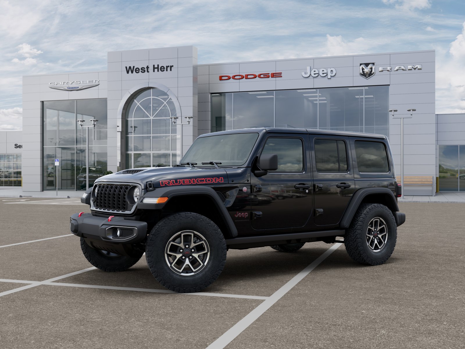 New 2026 Black Clearcoat Jeep Rubicon image 2