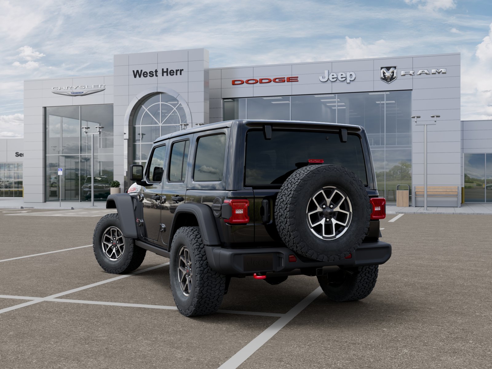 New 2026 Black Clearcoat Jeep Rubicon image 3