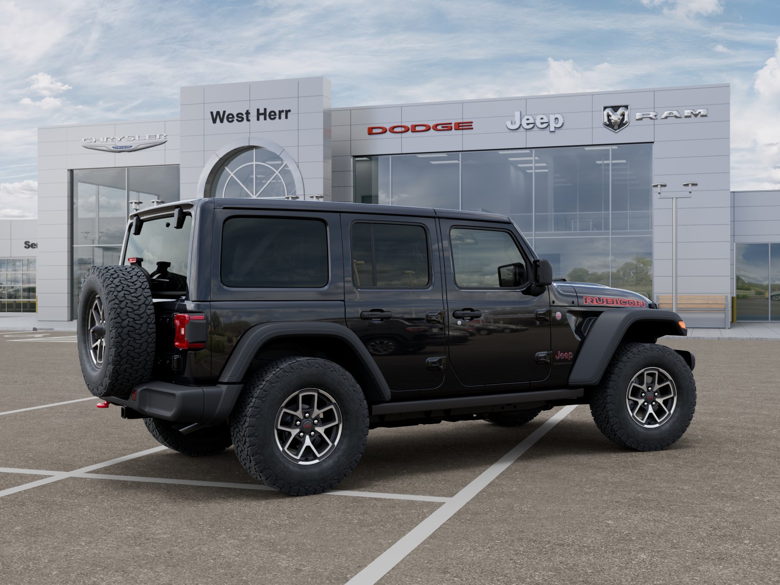 New 2026 Black Clearcoat Jeep Rubicon image 4