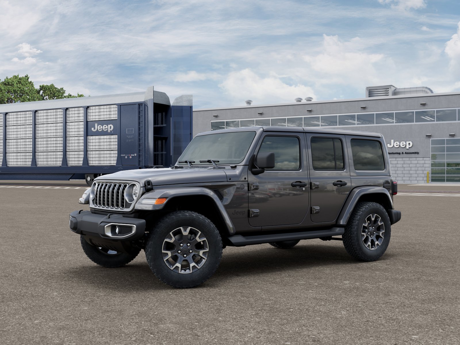 New 2026 Granite Crystal Metallic Clear-Coat Exterior Paint Jeep Sahara image 2