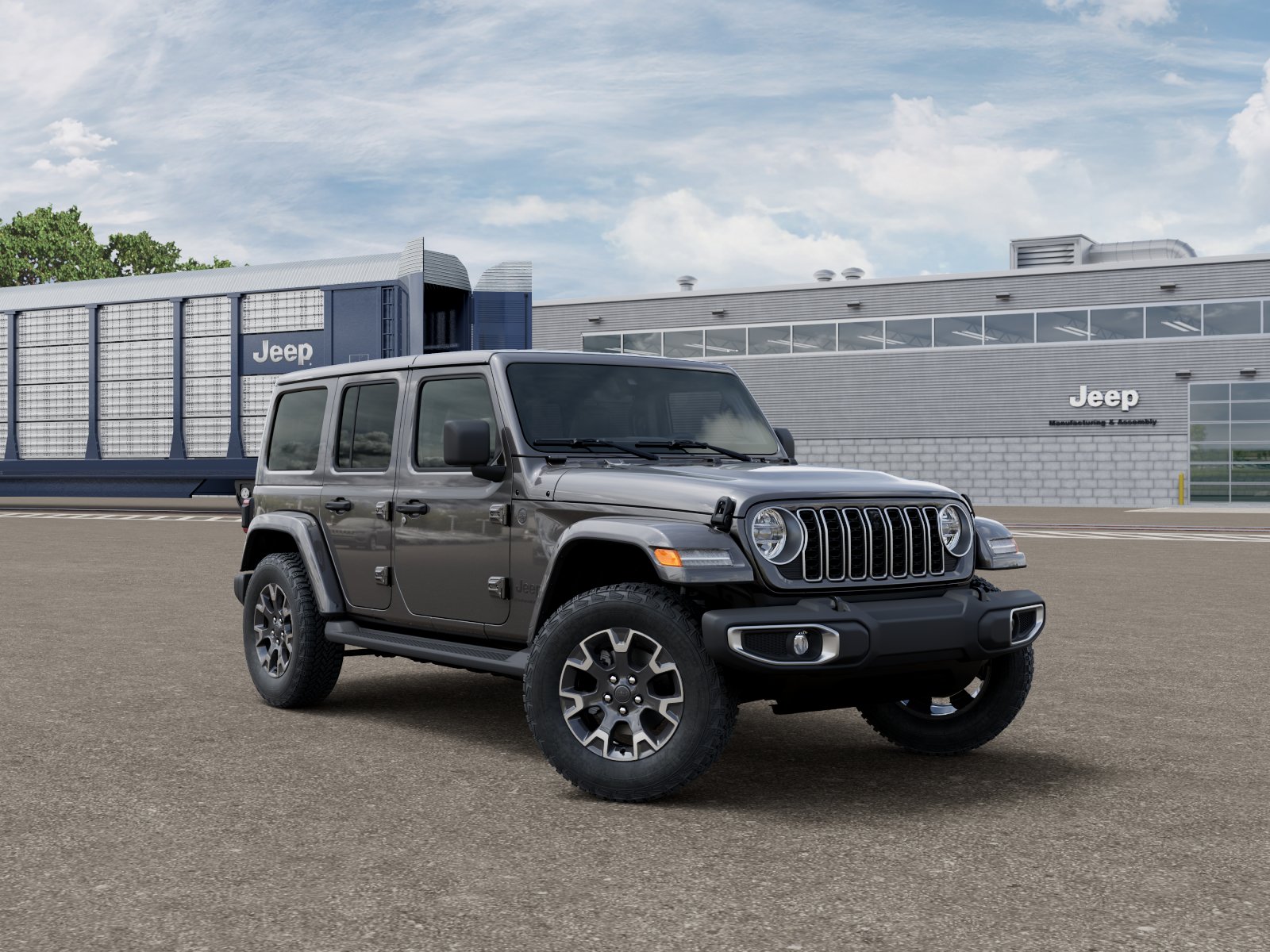 New 2026 Granite Crystal Metallic Clear-Coat Exterior Paint Jeep Sahara image 5