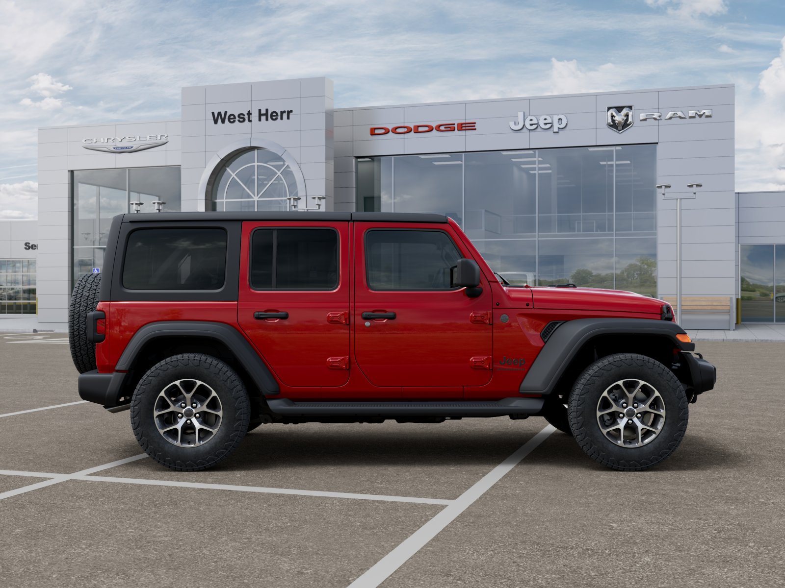 New 2026 Firecracker Red Clear-Coat Exterior Paint Jeep Sport S image 71