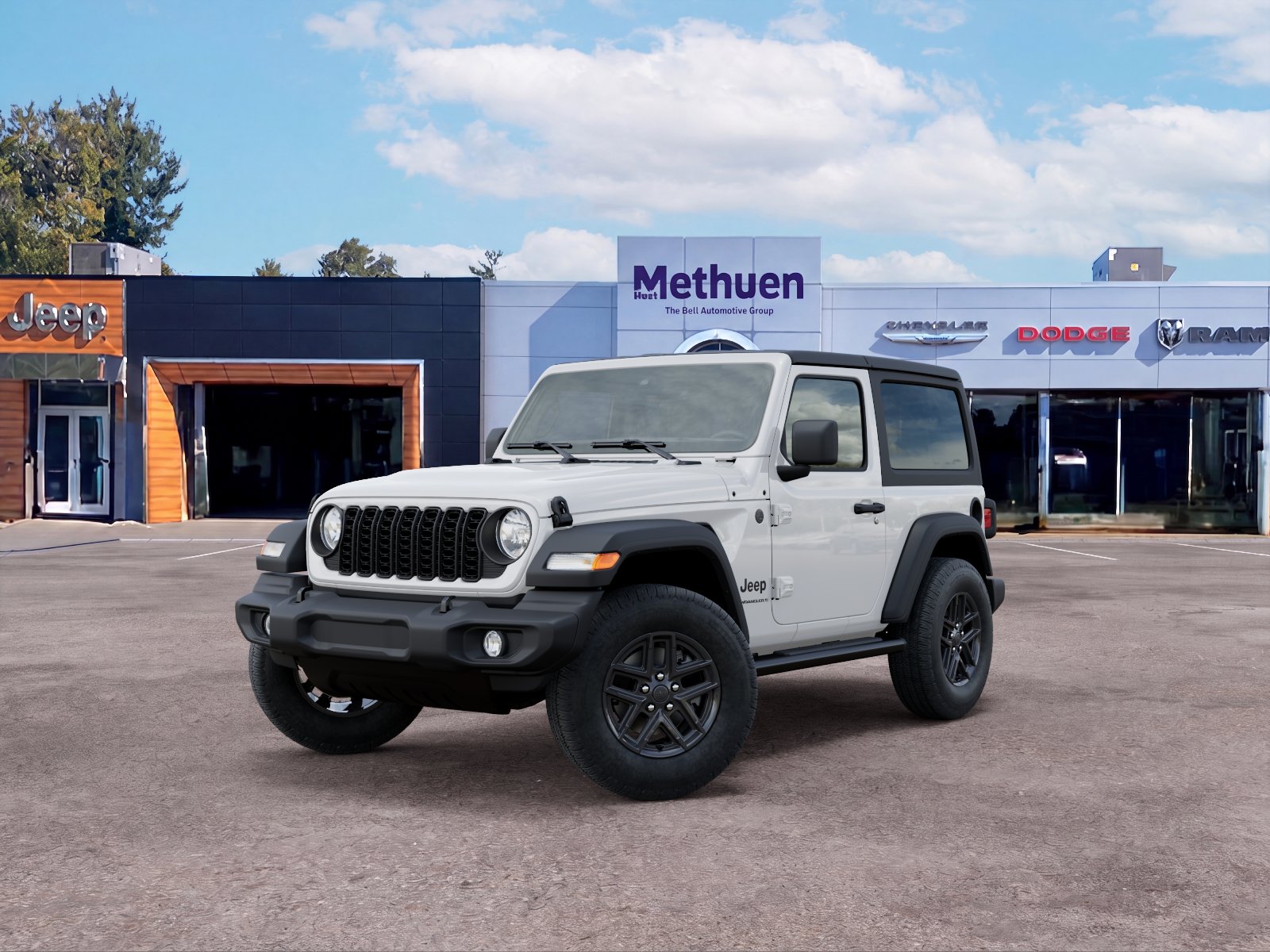New 2026 Bright White Clear-Coat Exterior Paint Jeep Sport S image 16
