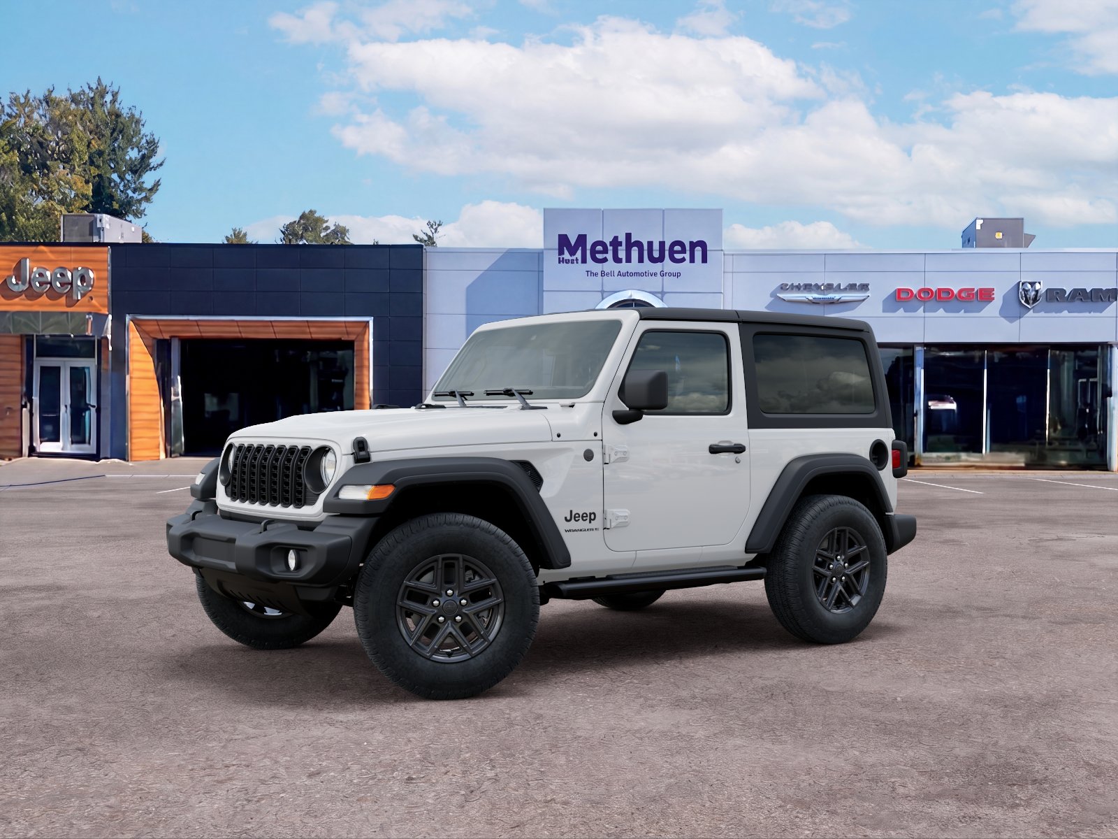 New 2026 Bright White Clear-Coat Exterior Paint Jeep Sport S image 17