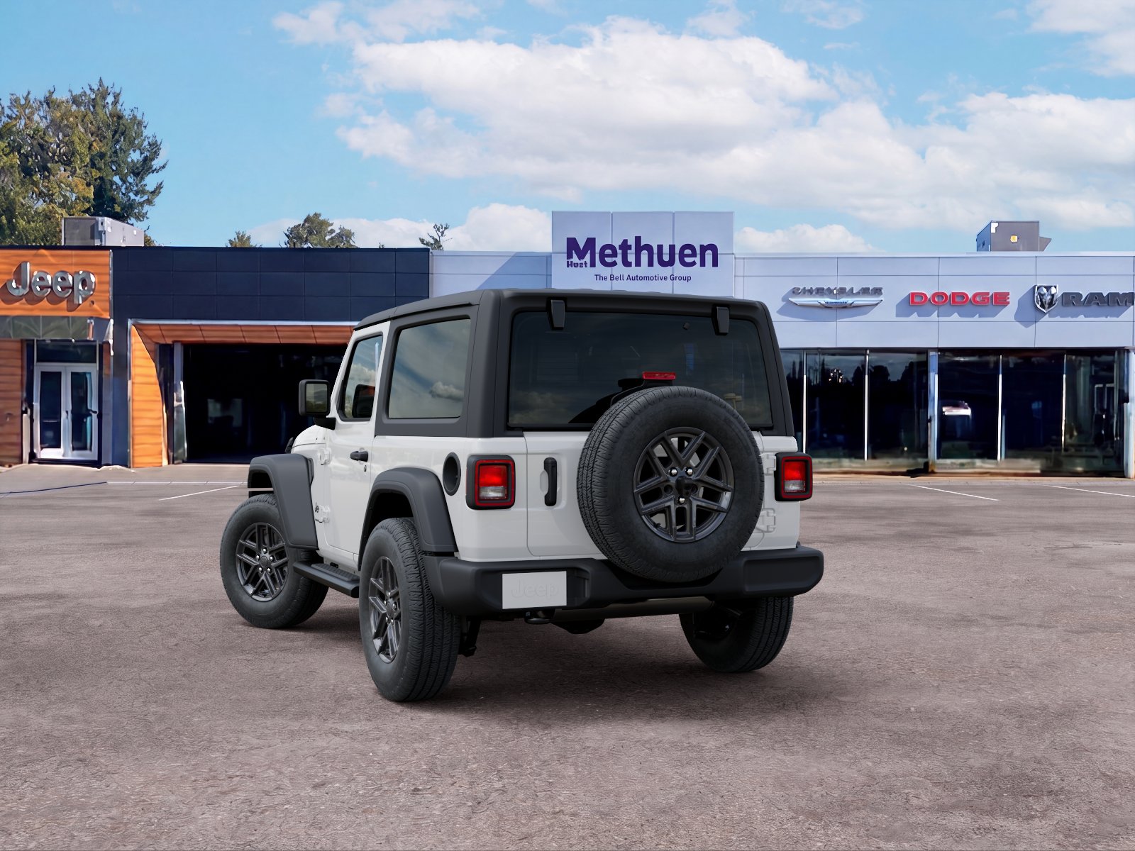 New 2026 Bright White Clear-Coat Exterior Paint Jeep Sport S image 18