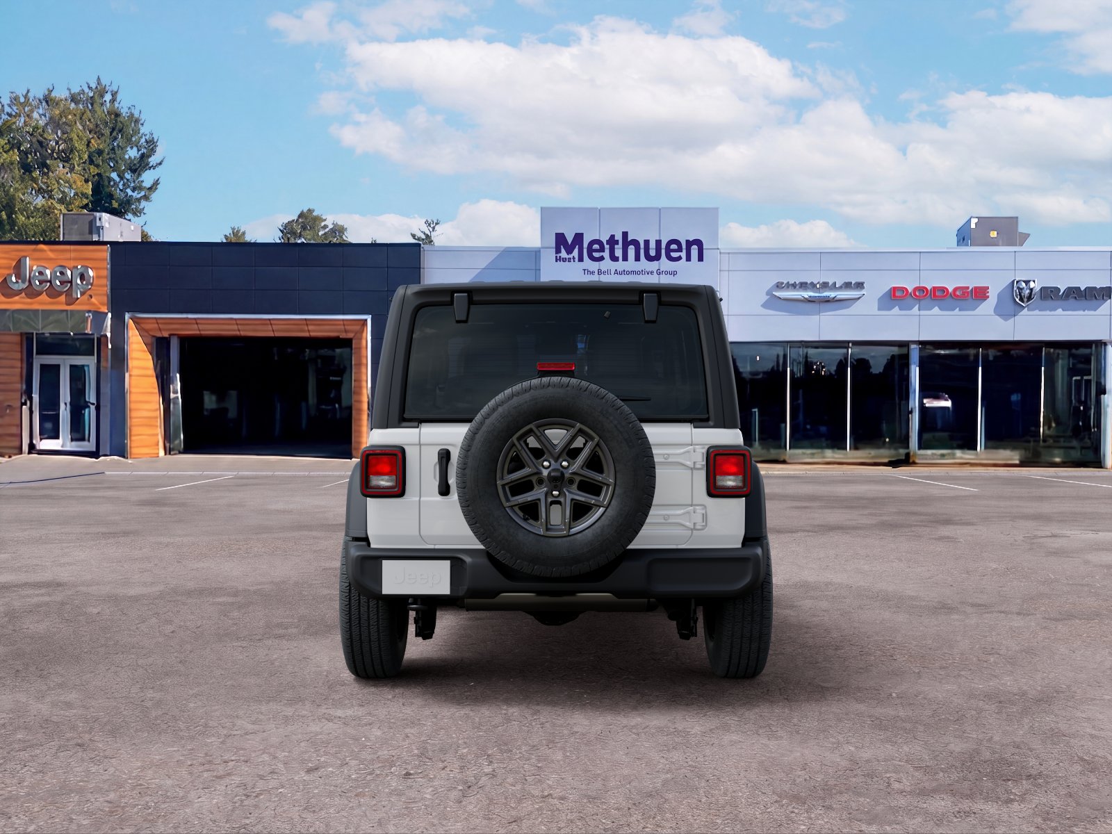 New 2026 Bright White Clear-Coat Exterior Paint Jeep Sport S image 22