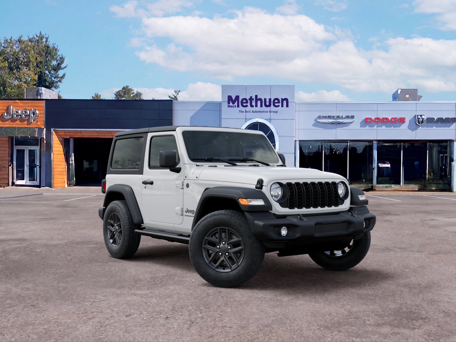 New 2026 Bright White Clear-Coat Exterior Paint Jeep Sport S image 20