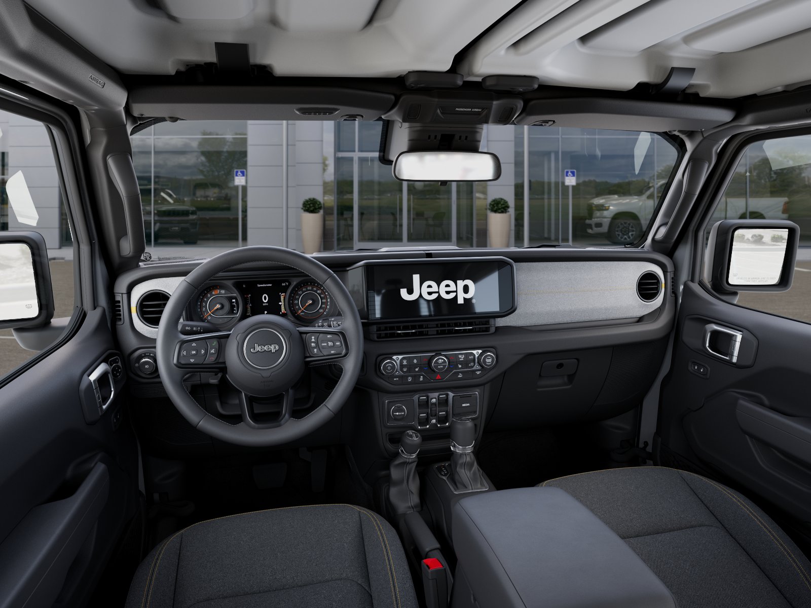 New 2026 Bright White Clear-Coat Exterior Paint Jeep Sport S image 49