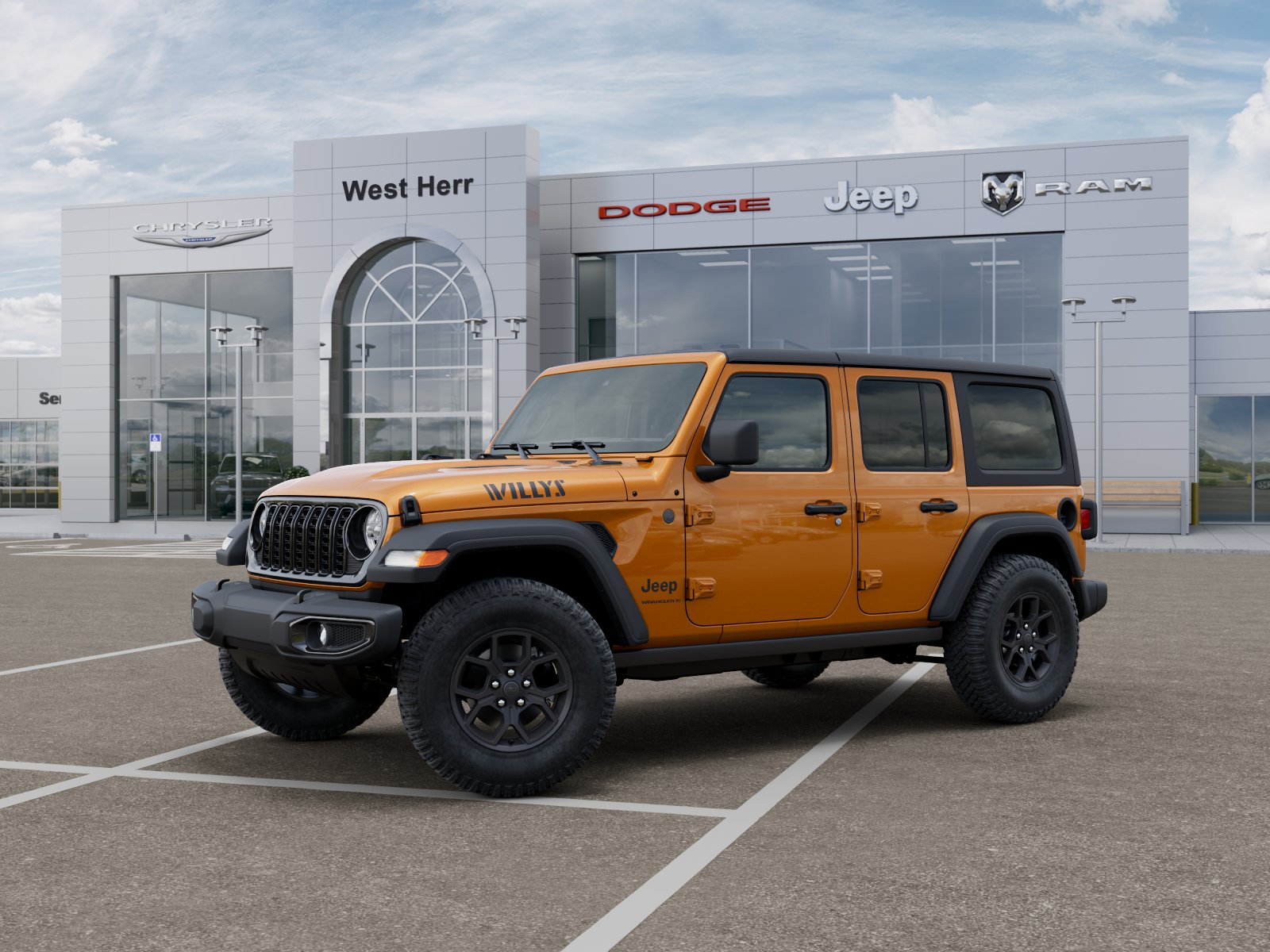 New 2026 Goldilocks Exterior Paint Jeep WRANGLER 4-DOOR WILLYS image 2