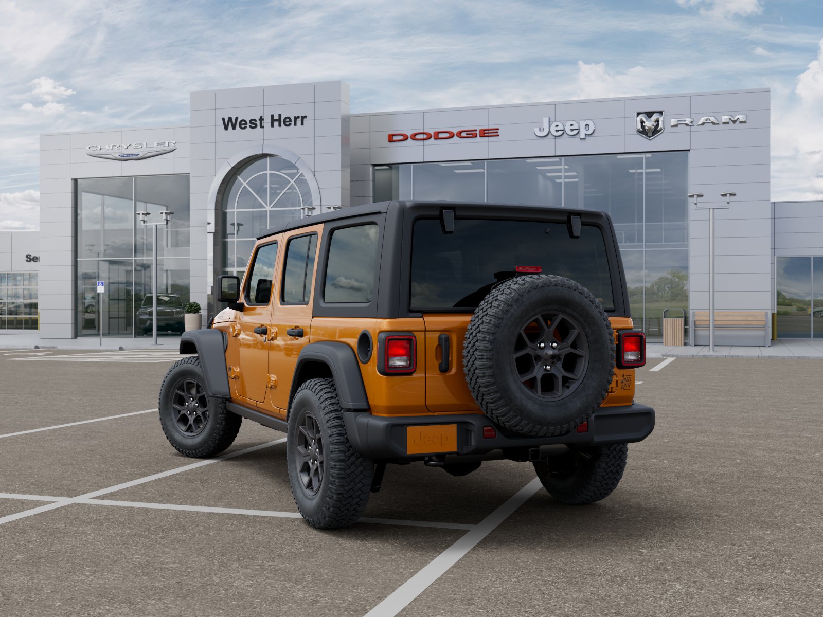 New 2026 Goldilocks Exterior Paint Jeep WRANGLER 4-DOOR WILLYS image 3
