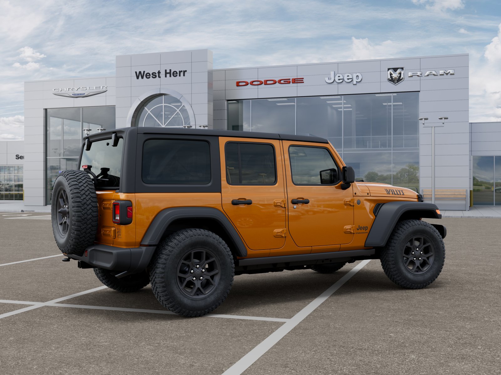 New 2026 Goldilocks Exterior Paint Jeep WRANGLER 4-DOOR WILLYS image 4