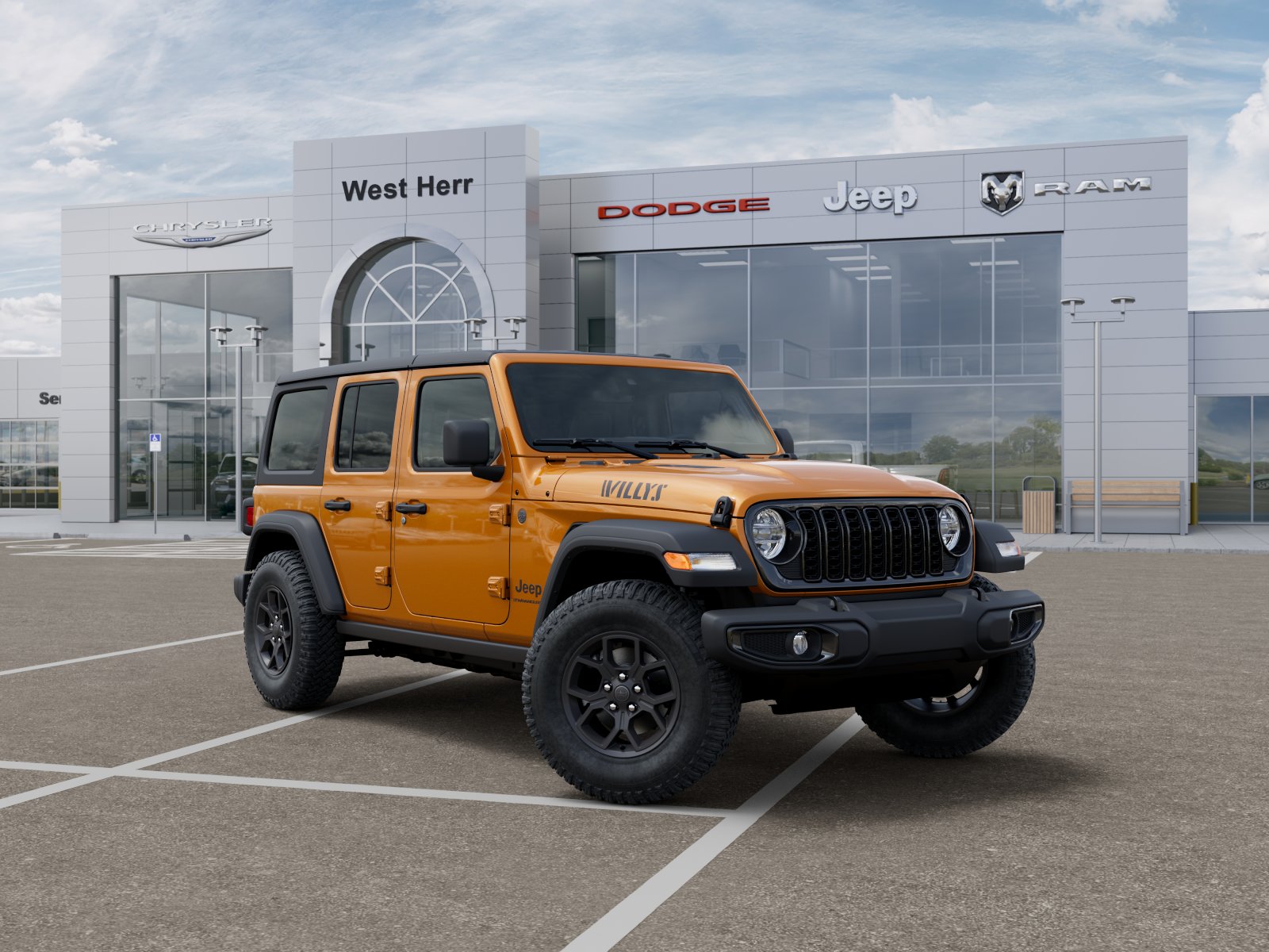 New 2026 Goldilocks Exterior Paint Jeep WRANGLER 4-DOOR WILLYS image 5
