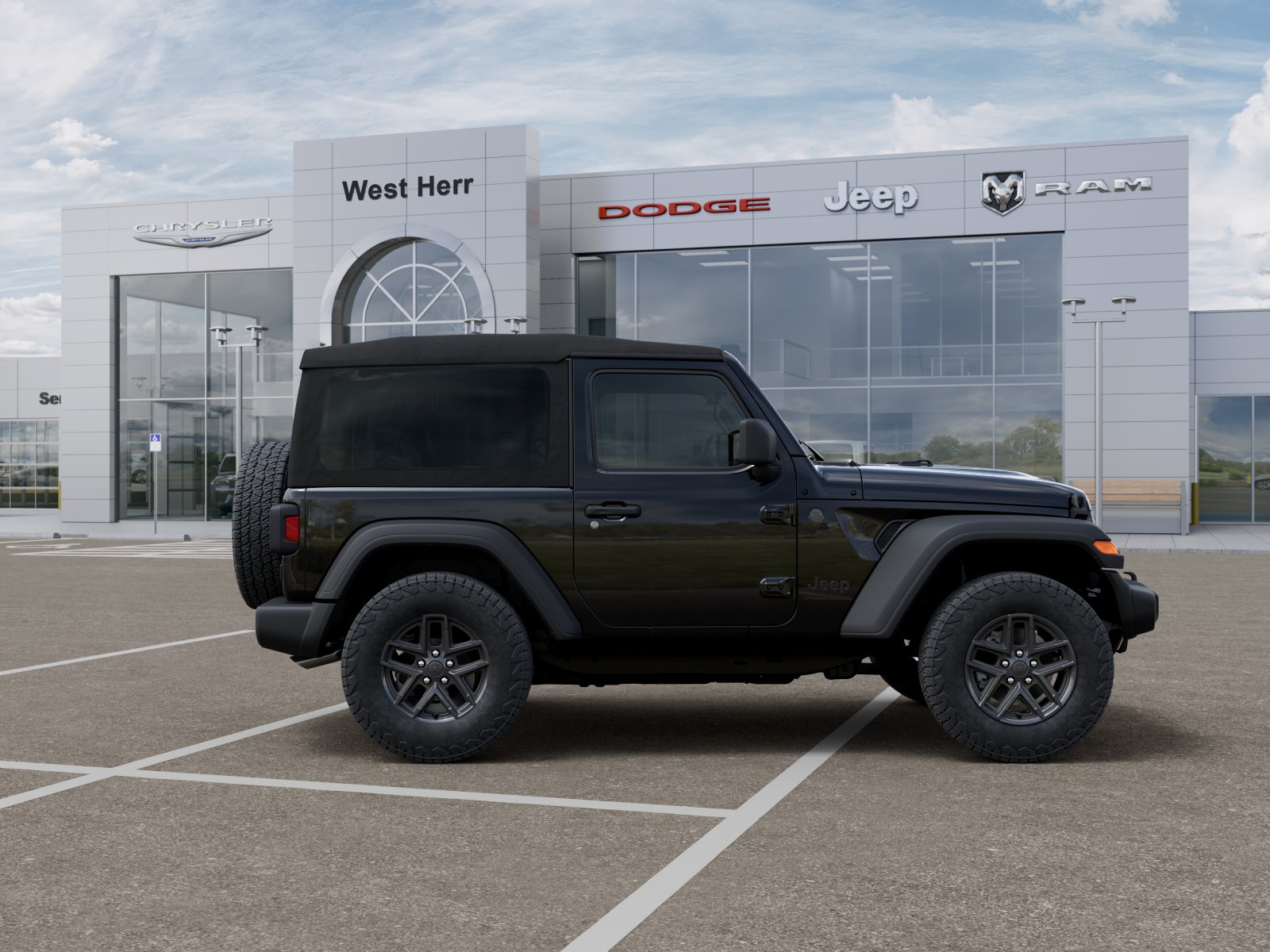 New 2026 Black Clear-Coat Exterior Pain Jeep WRANGLER 2-DOOR SPORT S image 21
