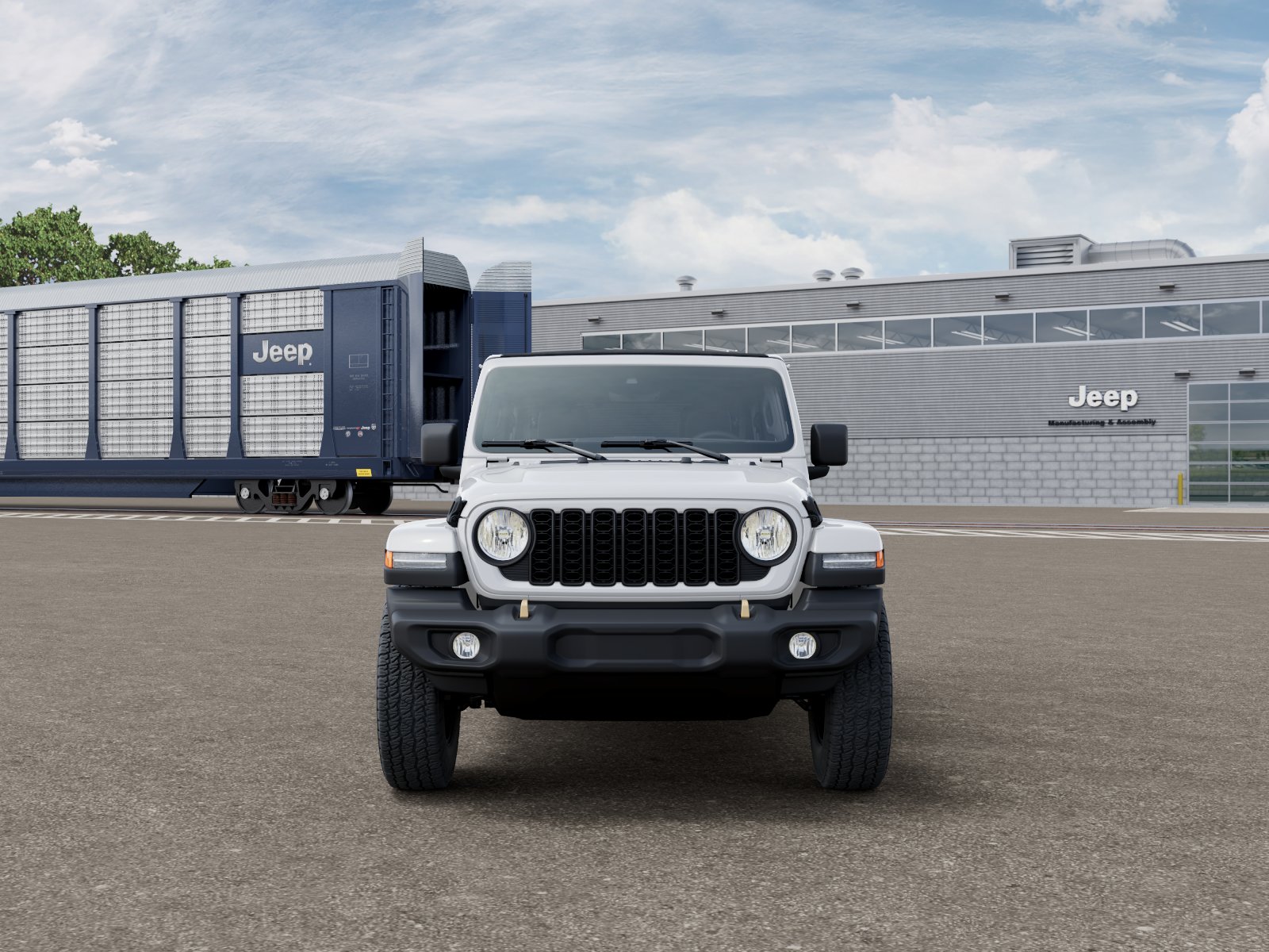 New 2026 Bright White Clear-Coat Exterior Paint Jeep  image 6