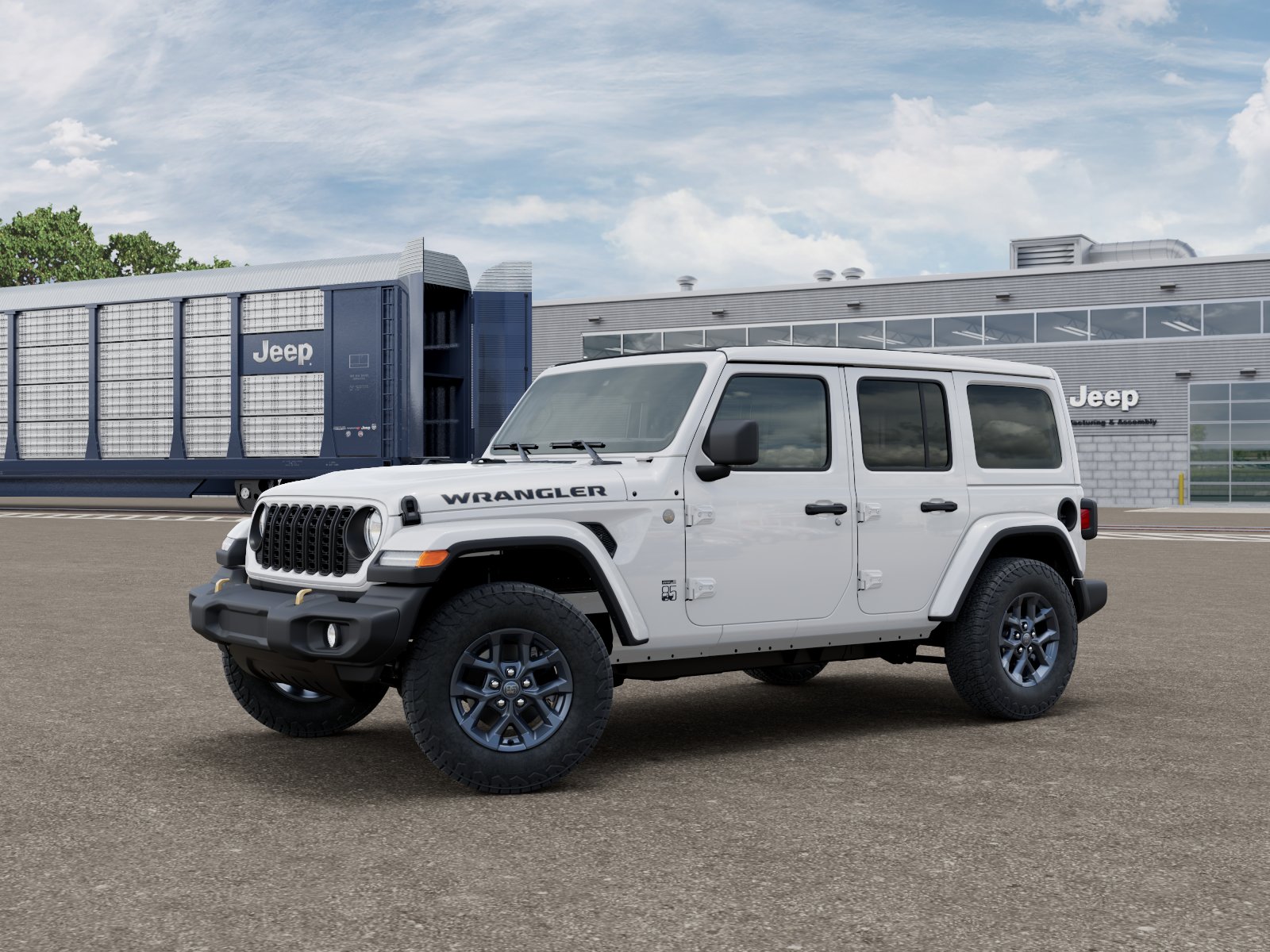 New 2026 Bright White Clear-Coat Exterior Paint Jeep  image 2