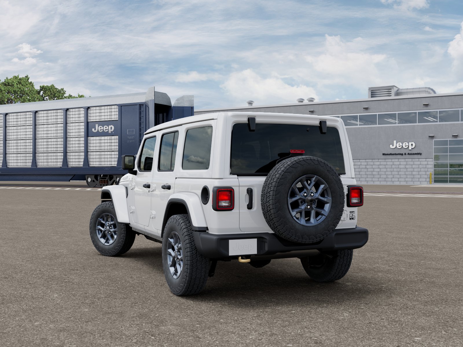 New 2026 Bright White Clear-Coat Exterior Paint Jeep  image 3