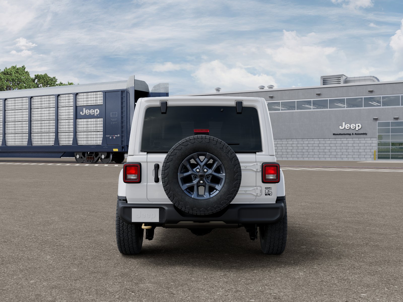 New 2026 Bright White Clear-Coat Exterior Paint Jeep  image 7