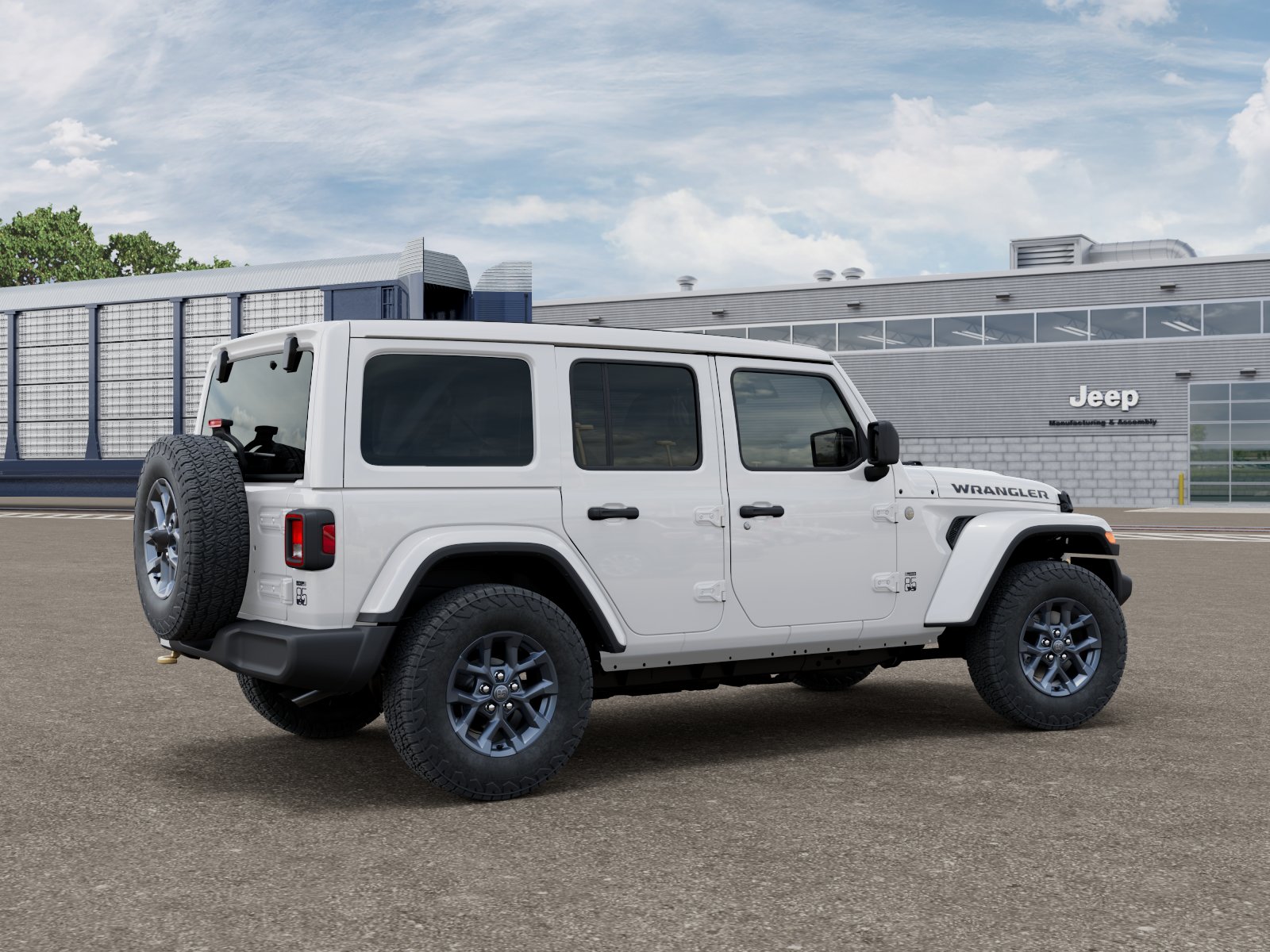 New 2026 Bright White Clear-Coat Exterior Paint Jeep  image 4