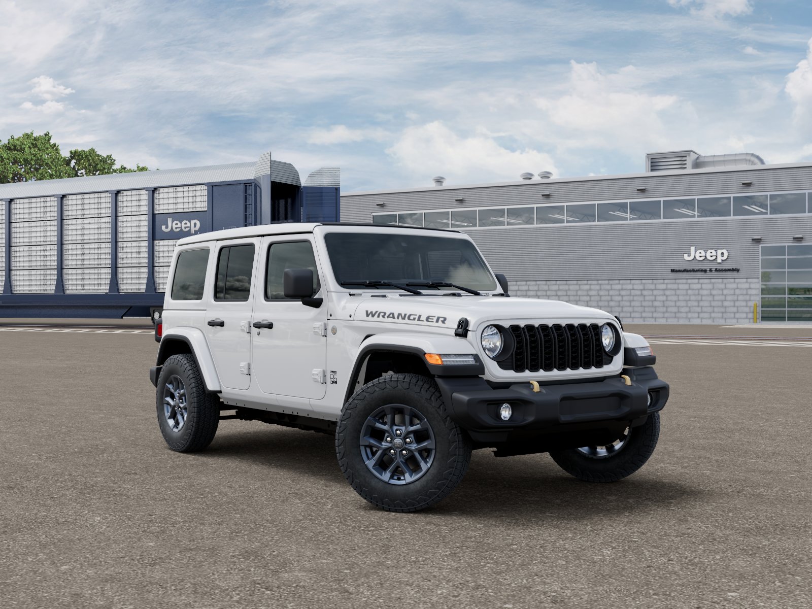 New 2026 Bright White Clear-Coat Exterior Paint Jeep  image 5