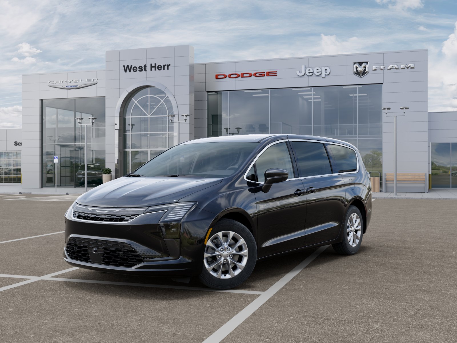New 2027 Diamond Black Crystal Pearl-Coat Exterior Paint Chrysler PACIFICA SELECT AWD image 101