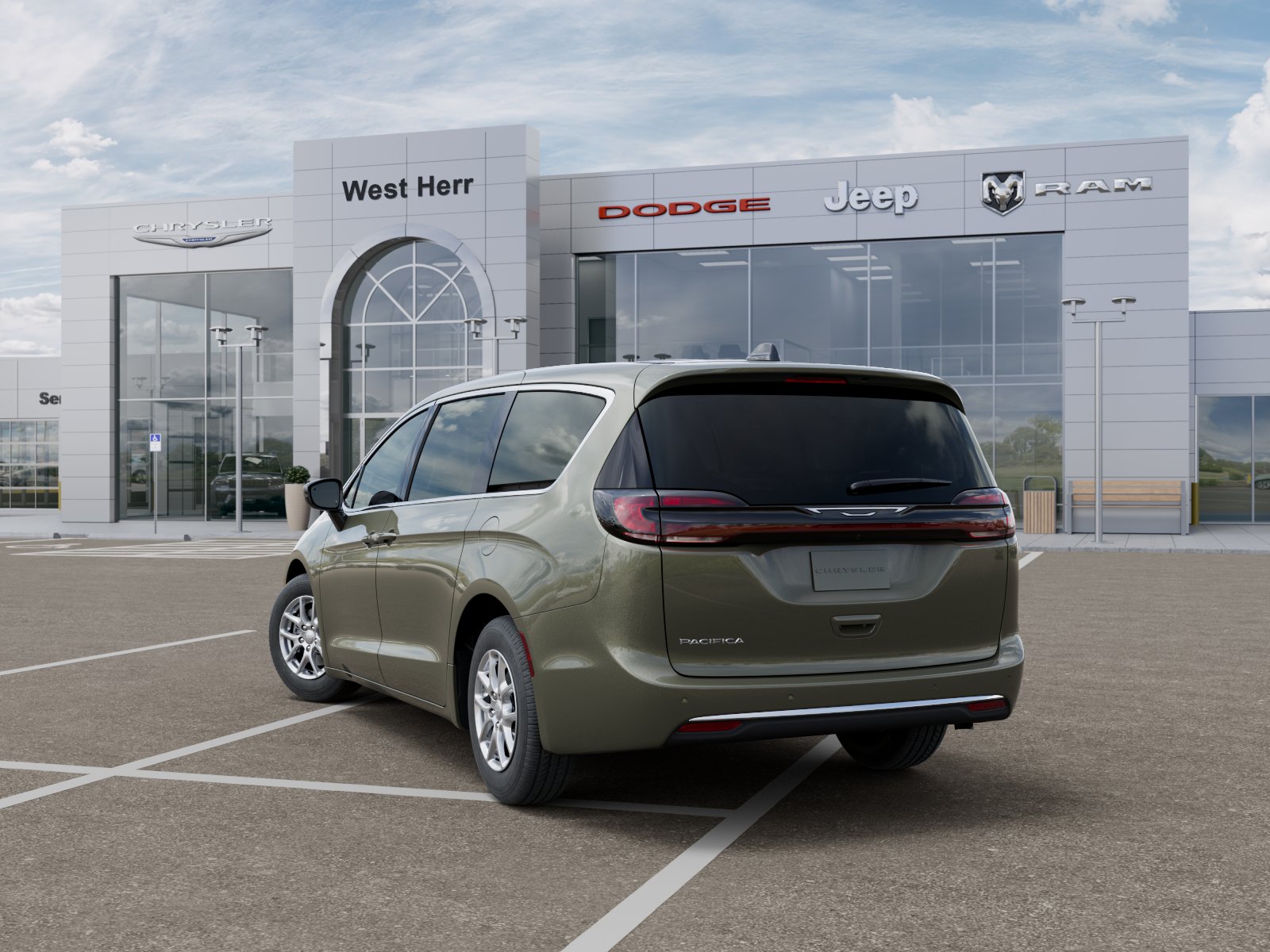 New 2027 Olive Green Pearl-Coat Exterior Paint Chrysler Select image 3