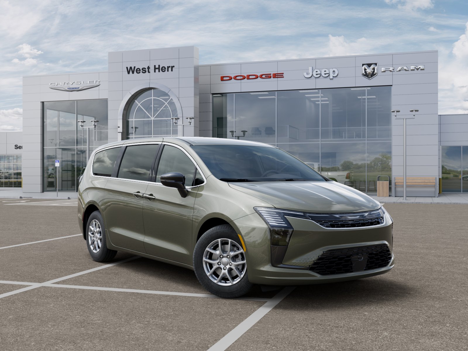 New 2027 Olive Green Pearl-Coat Exterior Paint Chrysler Select image 5