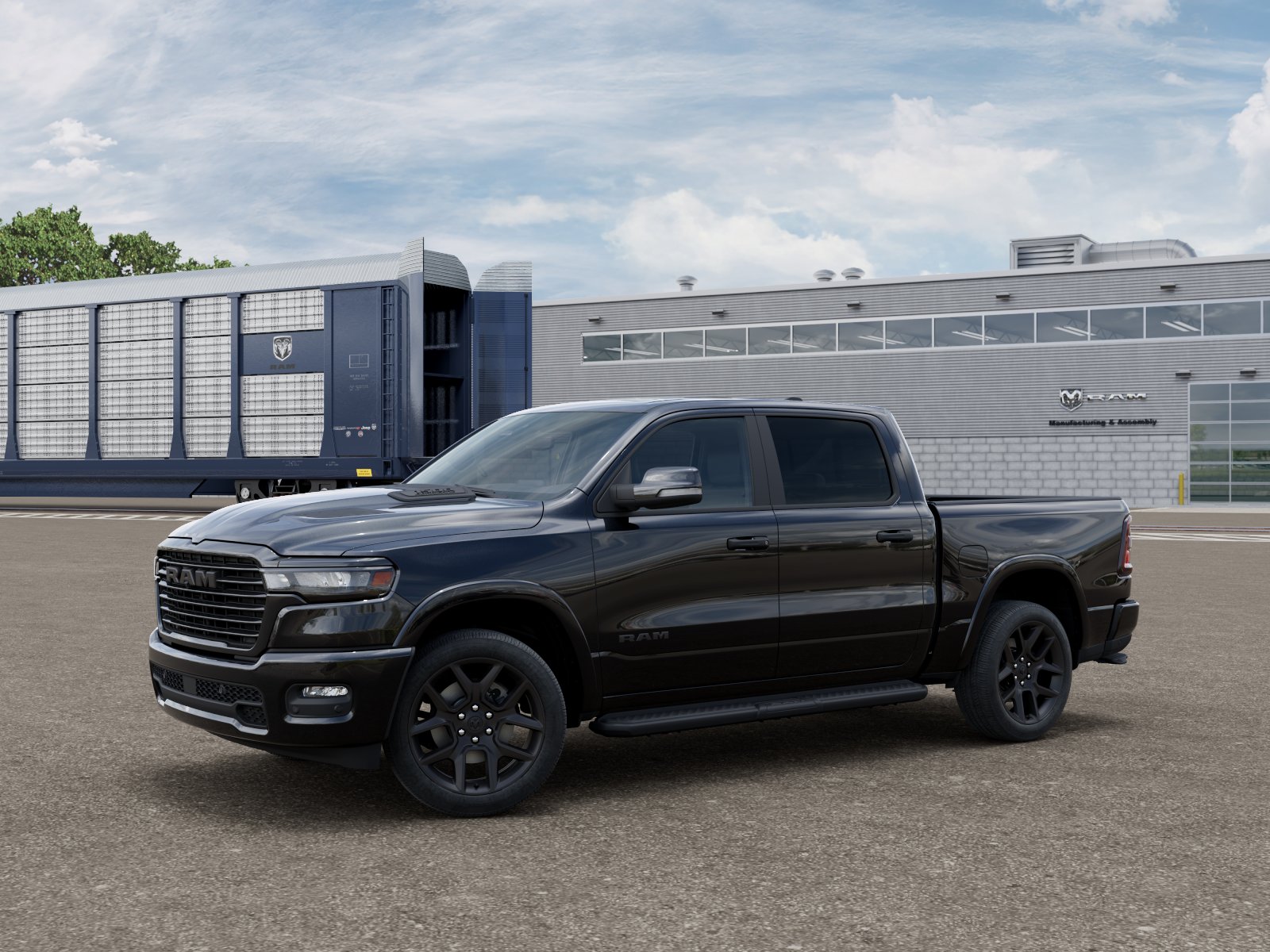 New 2027 Diamond Black Crystal Pearlcoat Ram Laramie image 28