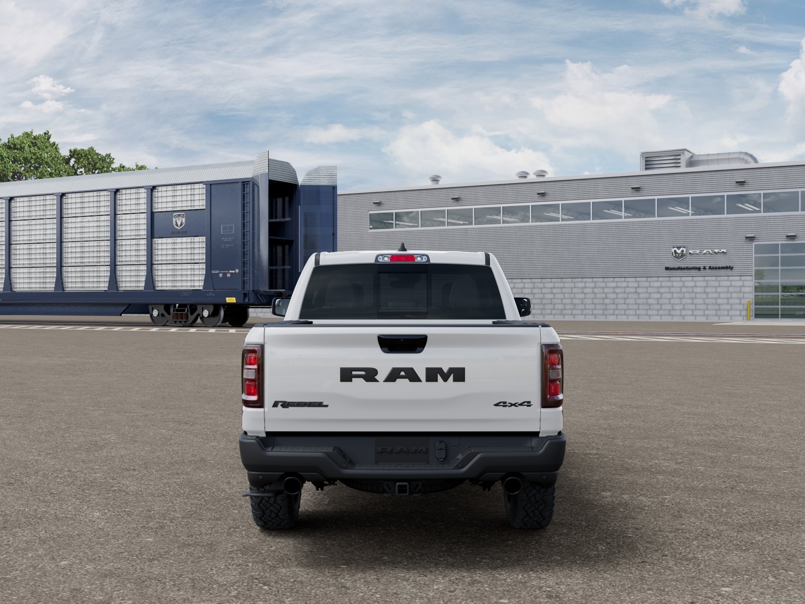 New 2027 Bright White Clear-Coat Exterior Paint RAM REBEL image 7
