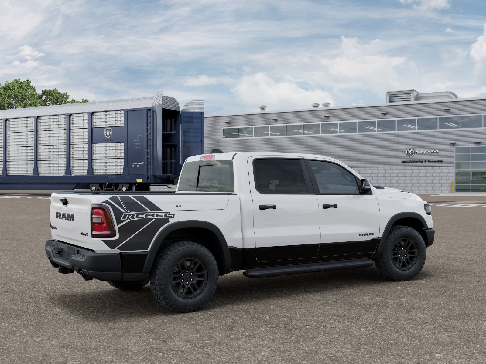New 2027 Bright White Clear-Coat Exterior Paint RAM REBEL image 5