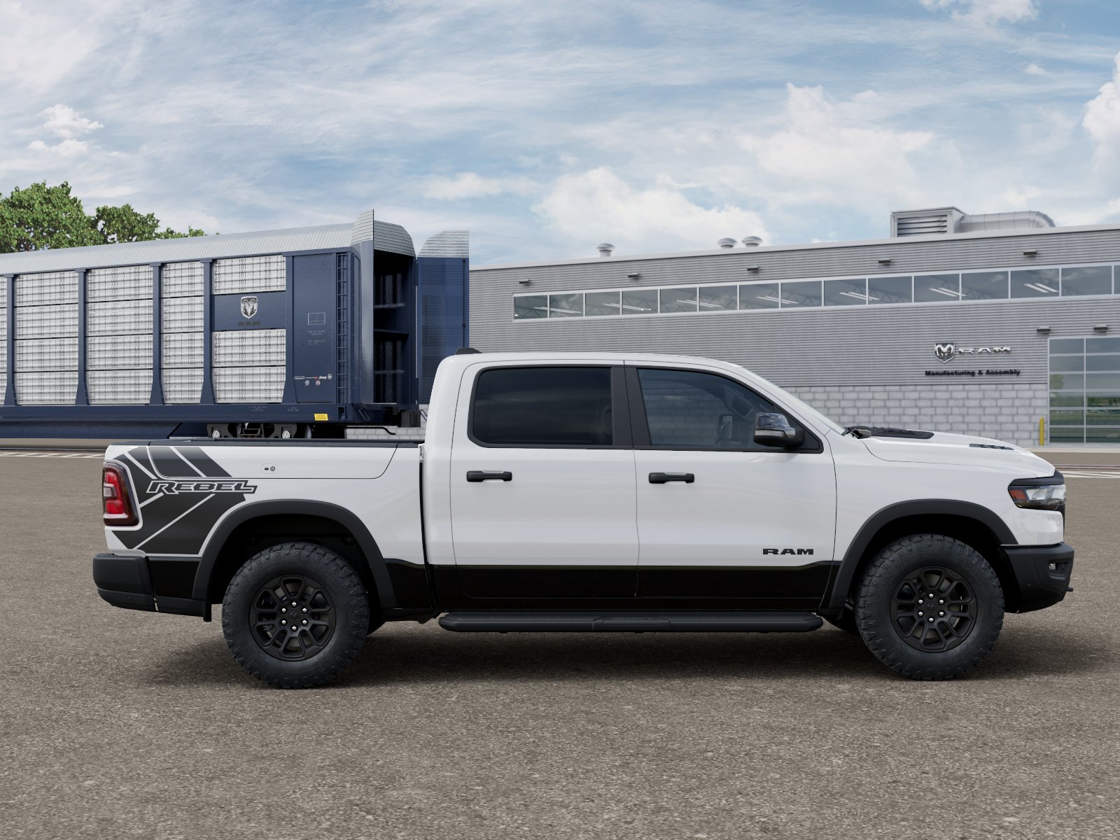 New 2027 Bright White Clear-Coat Exterior Paint RAM REBEL image 21
