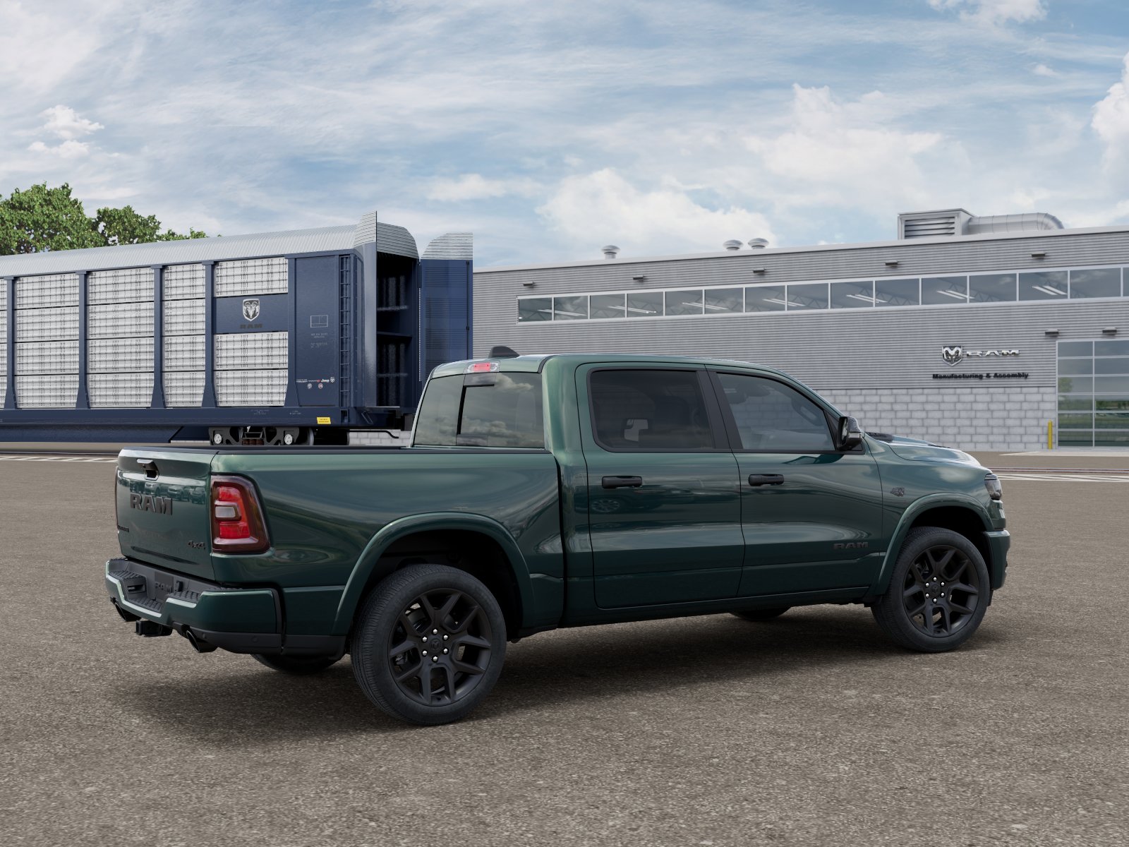 New 2027 Serrano-Green Metallic Exterior Paint RAM LARAMIE image 5