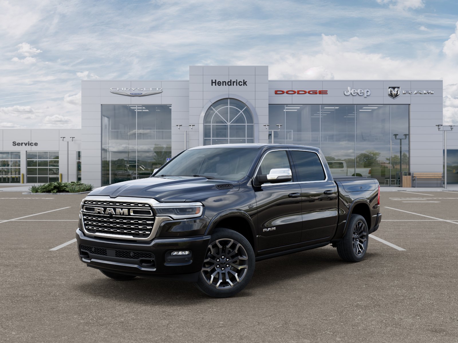 New 2027 Diamond Black Crystal Pearl-Coat Exterior Paint RAM Longhorn image 43
