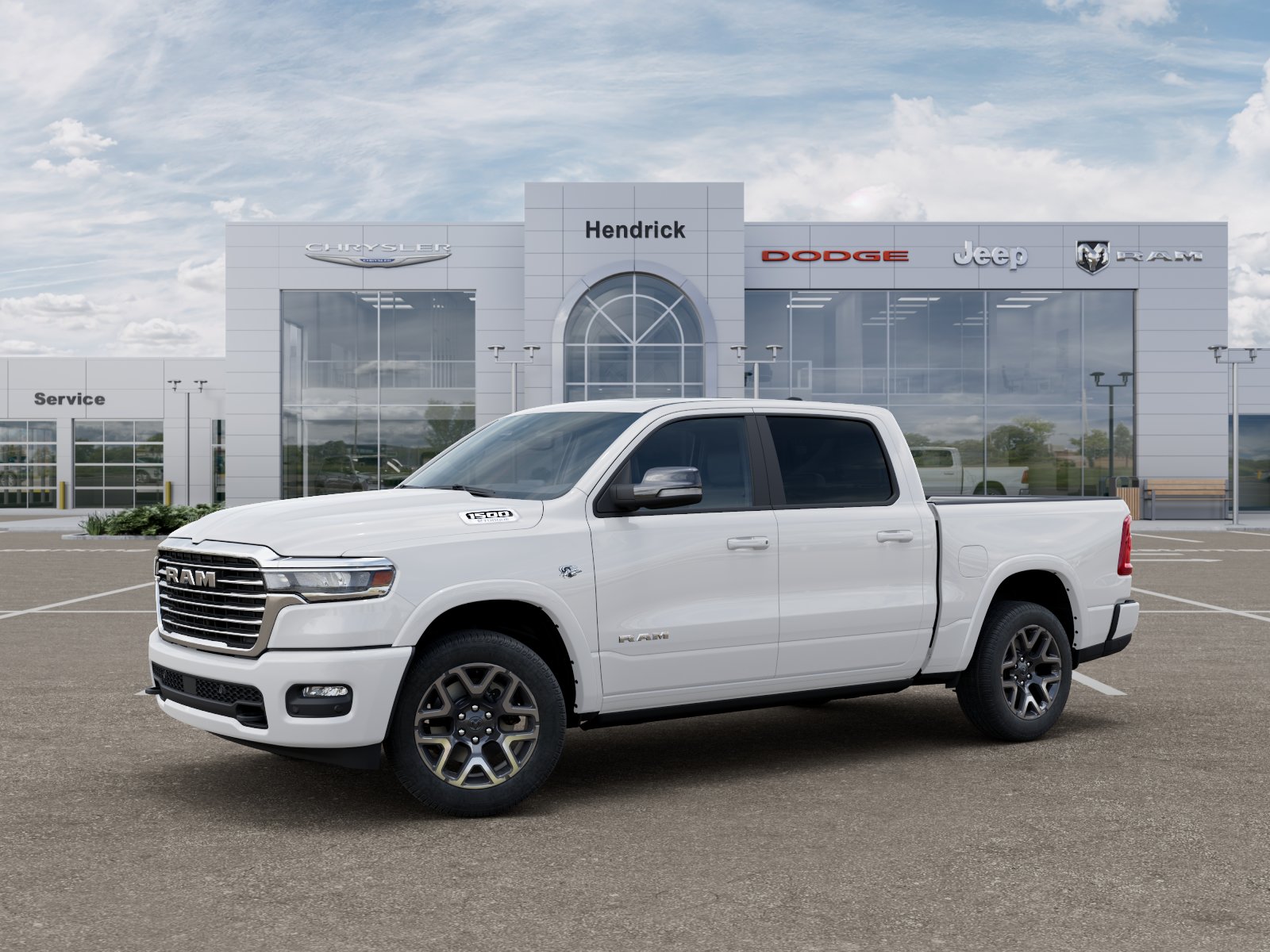 New 2027 Bright White Clear-Coat Exterior Paint RAM Laramie image 30